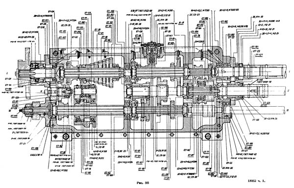 Креслення коробки подач токарного верстата. Влаштування коробки подач токарно-гвинторізного верстата Креслення коробки подач токарного верстата. Влаштування коробки подач токарно-гвинторізного верстата